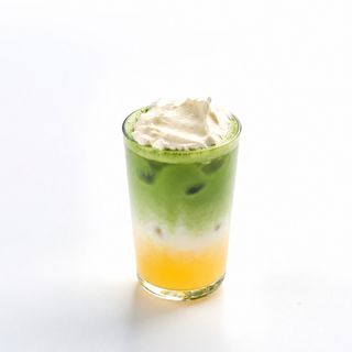 Mango Iced Matcha Latte