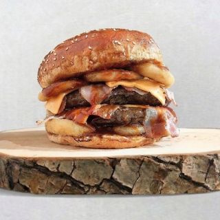 Double BBQ Bacon Onion Burger