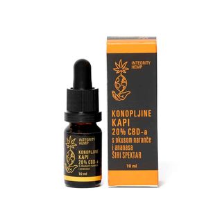 CBD ulje 20% Integrity Hemp naranča i ananas