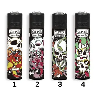 Clipper Skulls&Flowers