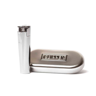 Clipper Metal Jet Flame Silver