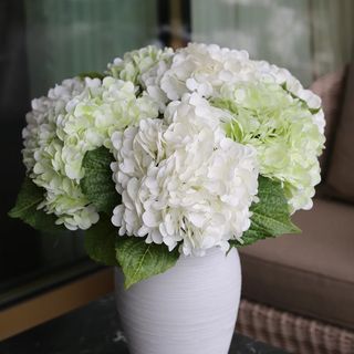 Hortenzije White-Real Touch buket