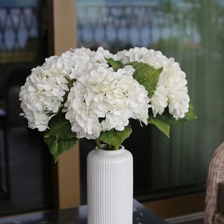 Hortenzije White-Real Touch buket