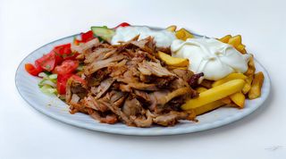Piatti kebap's con riso