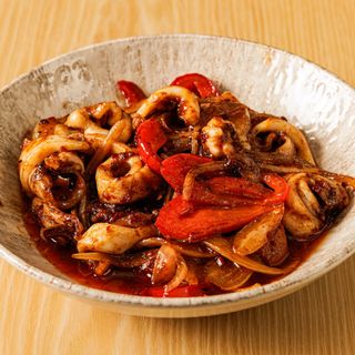 Calamari in salsa spicy