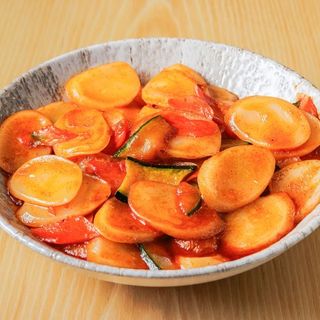 Gnocchi salsa spicy.