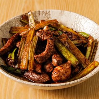 Manzo con sedano in salsa xo