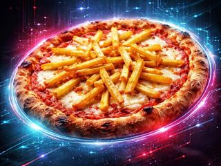 Margherita con patatine