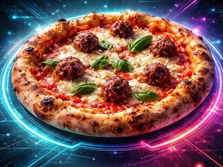 Margherita con polpette