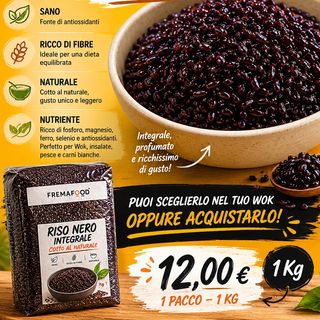 RISO NERO INTEGRALE 1KG