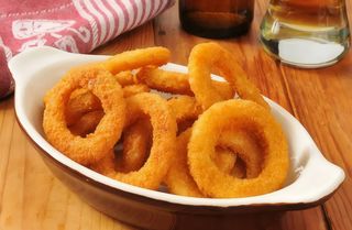 Anelli di cipolle in pastella