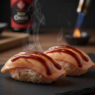 Nigiri Salmone Flambè