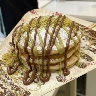 Pancake Nutella e pistacchio