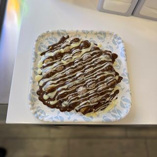 Bubble Waffle Nutella e Cioccolato bianco
