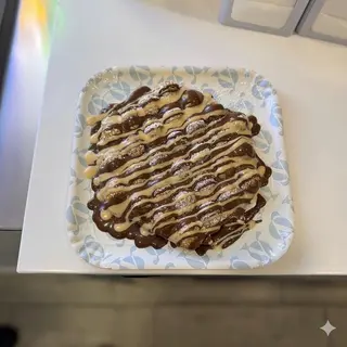 Bubble Waffle Nutella e Kinder Bueno