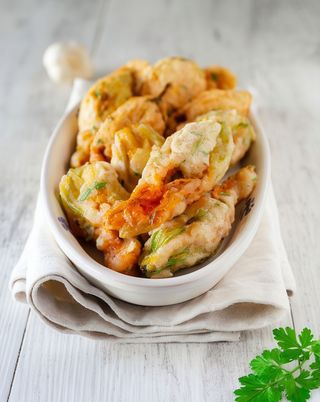 fiori di zucca pastellati