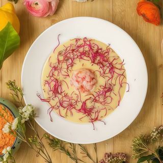 Vellutata lenticchia, latte di cocco e curry