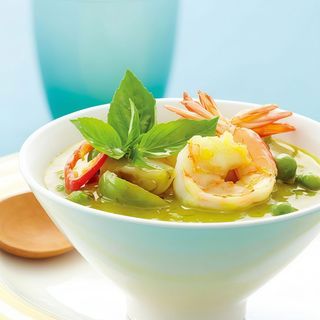 41d. Gamberi al curry verde piccante