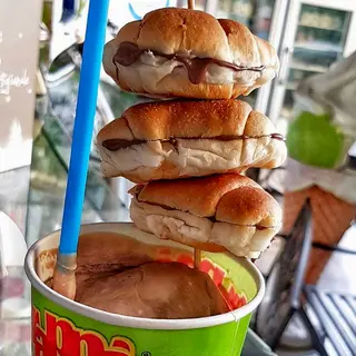 Fraccornetto nutella e spiedino