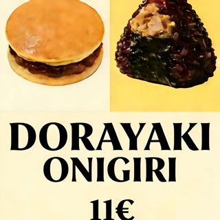 combo onighiri e dorayaki