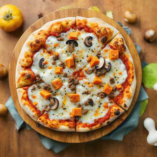 Pizza zucca e salsiccia normale