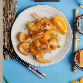 Gamberoni con sale  e pepe