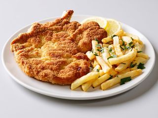 Maxi Cotoletta alla milanese con patate fritte Dippers