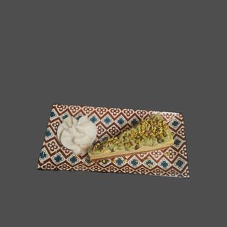 Cheesecake con crema al pistacchio (senza glutine)