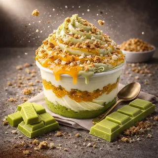Barattolino ''Mangocake al pistacchio'' 500 gr