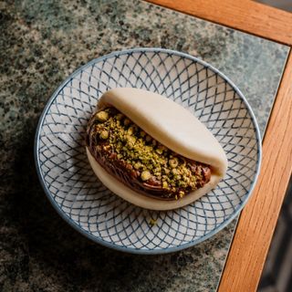 Bao con Nutella e granella di pistacchio - 2 pezzi