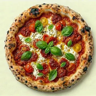 Pizza burrata e 'nduja senza glutine