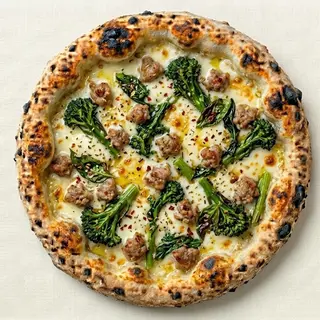 Pizza salsiccia e friarielli senza glutine