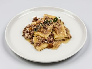 Paccheri salsiccia e porcini