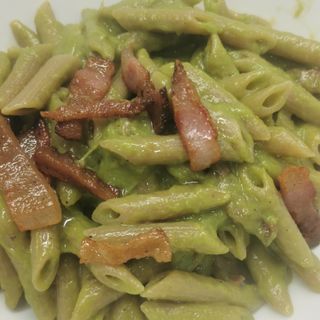 Pesto di zucchine e guanciale