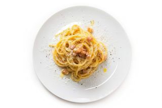 Pici alla Carbonara con tartufo
