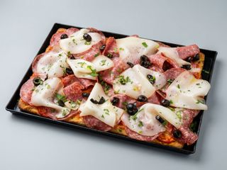 Salame e provola 1/4 teglia