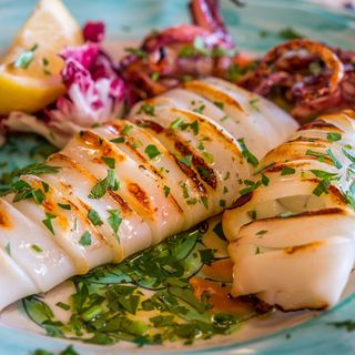 Il calamaro alla griglia