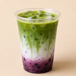 Blueberry Matcha Latte