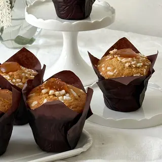 Muffin senza glutine con confettura di albicocche