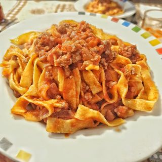 Tagliatelle al ragù di chianina
