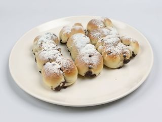 Treccina con gocce di cioccolato 