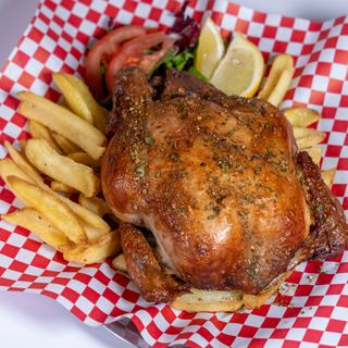 Full roasted chicken + patatine fritte