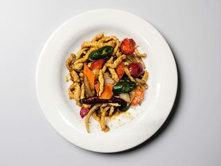 70. Maiale saltato con verdure piccante