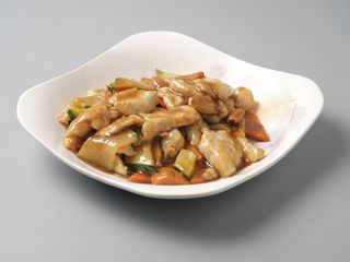 80. Pollo con verdure