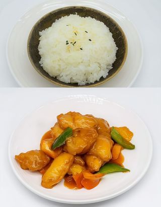 Menu secondo - include riso bianco