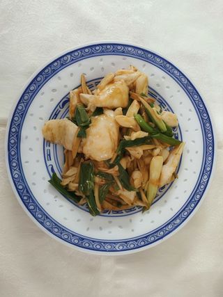 46a Pollo con zenzero e porri