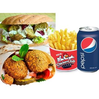 Menu panino falafel 