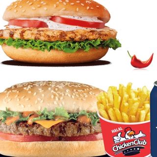 Spicy menu Hamburger 