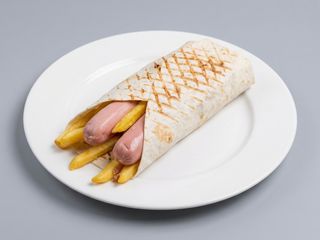 Piadina Wurstel + Patatine