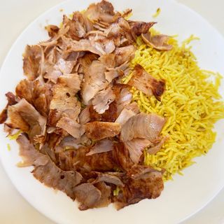 Riso basmati con kebab 